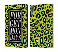 Head Case Designs Forget Mondays Pop Trends Leather Wallet Case Compatible With Apple iPad Pro 11 M4 2024