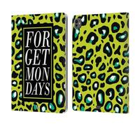 Head Case Designs Forget Mondays Pop Trends Leather Wallet Case Compatible With Apple iPad Pro 13 M4 2024