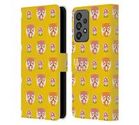 Head Case Designs Fox Cutie Animal Patterns Leather Wallet Case Compatible With Samsung Galaxy A73 5G (2022)