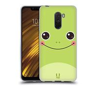 Head Case Designs Frog Cartoon Animal Faces 3 Soft Gel Case Compatible With Xiaomi Pocophone/Poco
