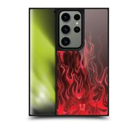 Head Case Designs Fury Red Hot Rod Flames Gel Armour Case [Military Grade Protection] Compatible With Samsung Galaxy S24 Ultra 5G