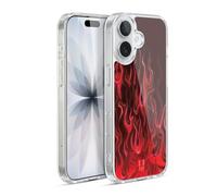 Head Case Designs Fury Red Hot Rod Flames Gel Case [Military Grade Protection] Compatible with Apple iPhone 17 and Compatible with MagSafe