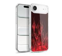 Head Case Designs Fury Red Hot Rod Flames Gel Case [Military Grade Protection] Compatible with Apple iPhone 17 Air and Compatible with MagSafe