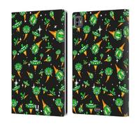 Head Case Designs Gazz Aliens Leather Wallet Case Compatible With Apple iPad Pro 11 M4 2024