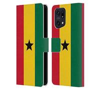Head Case Designs Ghana Ghanaians Football World Flags Leather Wallet Case Compatible With Oppo Find X5