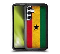 Head Case Designs Ghana Vintage World Flags Ultra-Armoured Shockproof Case [Military Grade Protection] Compatible With Samsung Galaxy A55 5G