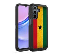 Head Case Designs Ghana Vintage World Flags Ultra-Armoured Shockproof Case [Military Grade Protection] Compatible With Samsung Galaxy A15