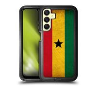 Head Case Designs Ghana Vintage World Flags Ultra-Armoured Shockproof Case [Military Grade Protection] Compatible With Samsung Galaxy A25 5G