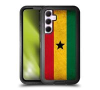 Head Case Designs Ghana Vintage World Flags Ultra-Armoured Shockproof Case [Military Grade Protection] Compatible With Samsung Galaxy A35 5G