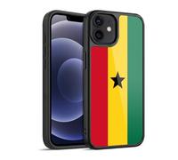 Head Case Designs Ghana World Flags Gel Armour Case [Military Grade Protection] Compatible With Apple iPhone 12 / iPhone 12 Pro