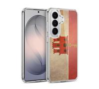 Head Case Designs Gibraltar Gibraltarian Vintage Flags Set 6 Gel Case [Military Grade Protection] Compatible with Samsung Galaxy S26 and Compatible with MagSafe