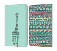 Head Case Designs Giraffe Patterned Animal Silhouettes Leather Wallet Case Compatible With Kindle Paperwhite 1/2 / 3