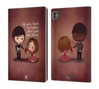 Head Case Designs Give You My Heart Aglow With Love Leather Wallet Case Compatible With Apple iPad Pro 11 M4 2024