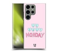 Head Case Designs Go Away Monday Pastel Overlays Hard Back Case Compatible With Samsung Galaxy S24 Ultra 5G
