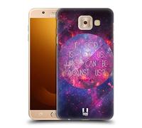 Head Case Designs God Is For Us Christian Typography Hard Back Case for Samsung Galaxy J7 Max