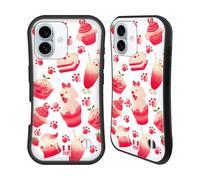 Head Case Designs Golden Retriever Kawaii Puppies And Sweets Hybrid Case Compatible With Apple iPhone 16