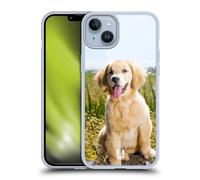 Head Case Designs Golden Retriever Puppy Popular Dog Breeds Gel Case [Military Grade Protection] Compatible with Apple iPhone 14 Plus and Compatible with MagSafe