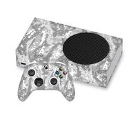 Head Case Designs Gray Camo Camouflage Vinyl Sticker Gaming Skin Decal Cover Compatible With Xbox Series S Console and Controller Bundle