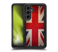 Head Case Designs Great Britain UK Grunge Country Flags Ultra-Armoured Shockproof Case [Military Grade Protection] Compatible With Samsung Galaxy S24+ 5G