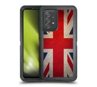 Head Case Designs Great Britain UK Grunge Country Flags Ultra-Armoured Shockproof Case [Military Grade Protection] Compatible With Galaxy A52 / A52s / 5G (2021)