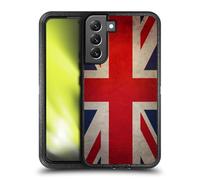 Head Case Designs Great Britain UK Grunge Country Flags Ultra-Armoured Shockproof Case [Military Grade Protection] Compatible With Samsung Galaxy S22+ 5G
