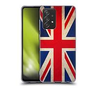 Head Case Designs Great Britain UK Vintage Flags Gel Case [Military Grade Protection] Compatible With Galaxy A52 / A52s / 5G (2021)