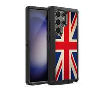 Head Case Designs Great Britain UK Vintage Flags Ultra-Armoured Shockproof Case [Military Grade Protection] Compatible With Samsung Galaxy S23 Ultra 5G