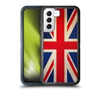Head Case Designs Great Britain UK Vintage Flags Ultra-Armoured Shockproof Case [Military Grade Protection] Compatible With Samsung Galaxy S21 5G