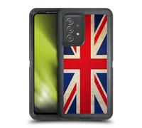 Head Case Designs Great Britain UK Vintage Flags Ultra-Armoured Shockproof Case [Military Grade Protection] Compatible With Galaxy A52 / A52s / 5G (2021)