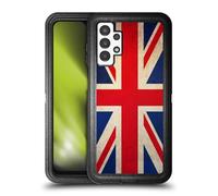 Head Case Designs Great Britain UK Vintage Flags Ultra-Armoured Shockproof Case [Military Grade Protection] Compatible With Samsung Galaxy A13 (2022)