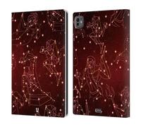 Head Case Designs Greek Mythology Gods Constellation Patterns Leather Wallet Case Compatible With Apple iPad Pro 11 M4/M5 2024/2025