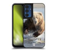Head Case Designs Grizzly Bear Jumping Wildlife Gel Armour Case [Military Grade Protection] Compatible With Samsung Galaxy A15