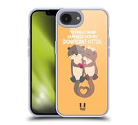 Head Case Designs Happiness My Significant Otter Gel Case [Military Grade Protection] Compatible with Apple iPhone 16e and Compatible with MagSafe
