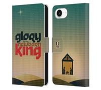 Head Case Designs Hark The Herald Angels Sing Christmas Carols Leather Wallet Case Compatible With Apple iPhone 16e