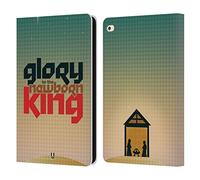 Head Case Designs Hark The Herald Angels Sing Christmas Carols Leather Wallet Case Compatible With Apple iPad Air 2 (2014)