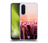Head Case Designs Heart Cityscape At Dusk Words To Live By 4 Gel Case [Military Grade Protection] Compatible With Samsung Galaxy A26 5G