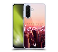 Head Case Designs Heart Cityscape At Dusk Words To Live By 4 Gel Case [Military Grade Protection] Compatible With Samsung Galaxy A36 5G