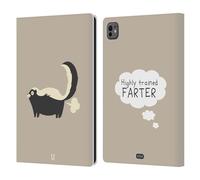 Head Case Designs Highly Trained Farter Little Doses Of Nonsense And Randomness Leather Wallet Case Compatible With Apple iPad Pro 11 M4/M5 2024/2025