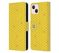 Head Case Designs Honey Comb Busy Bee Patterns Leather Wallet Case Compatible With Apple iPhone 13