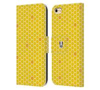 Head Case Designs Honey Comb Busy Bee Patterns Leather Wallet Case Compatible With Apple iPhone 6 / iPhone 6s