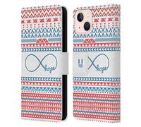 Head Case Designs Hope Infinity Aztec Leather Wallet Case Compatible With Apple iPhone 13