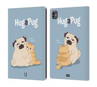 Head Case Designs Hug Piper The Pug Leather Wallet Case Compatible With Apple iPad Pro 11 M4 2024