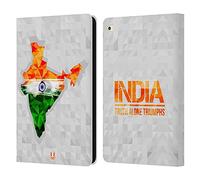 Head Case Designs India Geometric Maps Leather Wallet Case Compatible With Apple iPad Air 2 (2014)