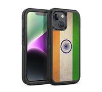 Head Case Designs India Indian Bharat Football Vintage Flags Ultra-Armoured Shockproof Case [Military Grade Protection] Compatible With Apple iPhone 14