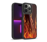 Head Case Designs Inferno Hot Rod Flames Gel Armour Case [Military Grade Protection] Compatible With Apple iPhone 14 Pro