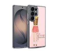 Head Case Designs Infinity Stripes My Bff Cases Gel Case [Military Grade Protection] Compatible with Samsung Galaxy S26 Ultra and Compatible with MagSafe