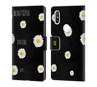 Head Case Designs Inside Out Everything Daisies Leather Book Wallet Case Cover Compatible With Xiaomi Mi Mix 2S