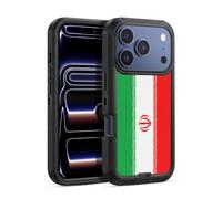 Head Case Designs Iran Iranian Football World Flags Ultra-Armoured Shockproof Case [Military Grade Protection] Compatible With Apple iPhone 17 Pro