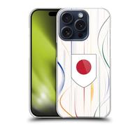 Head Case Designs Japan Japanese Nippon Nisshoki Football Kit Flags Hard Back Case Compatible With Apple iPhone 15 Pro