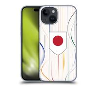 Head Case Designs Japan Japanese Nippon Nisshoki Football Kit Flags Hard Back Case Compatible With Apple iPhone 15